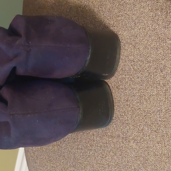 VINTAGE Dark Grey stretch Suede, Boots, Size 38 - Picture 5 of 7